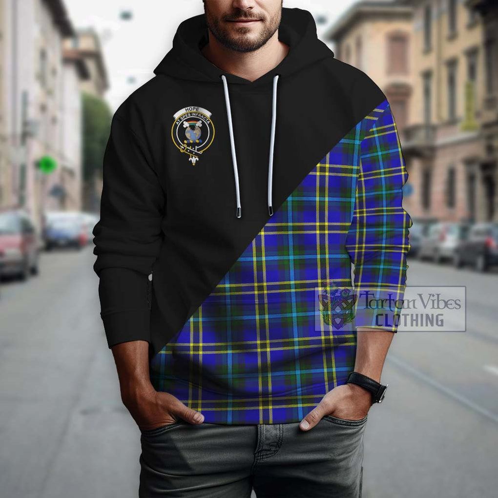 Hope Tartan Hoodie with Family Crest and Military Logo Style - Tartanvibesclothing Shop