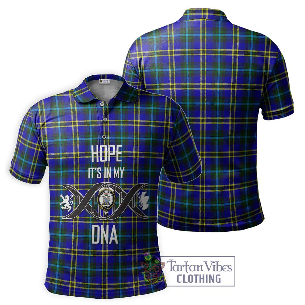 Hope Tartan Polo Shirt with Family Crest DNA In Me Style - Tartanvibesclothing Shop