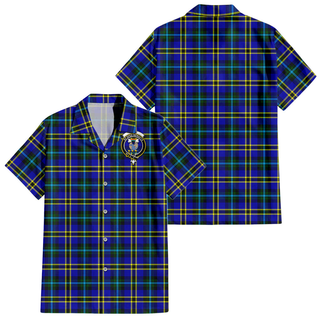 hope-modern-tartan-short-sleeve-button-down-shirt-with-family-crest
