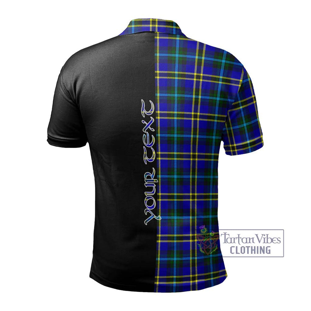 Hope Tartan Polo Shirt with Family Crest and Half Of Me Style - Tartanvibesclothing Shop