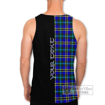 Hope Tartan Men's Tank Top with Family Crest and Half Of Me Style - Tartanvibesclothing Shop