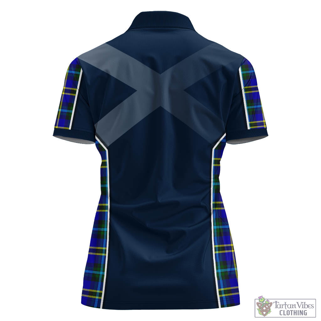 Tartan Vibes Clothing Hope Modern Tartan Women's Polo Shirt with Family Crest and Lion Rampant Vibes Sport Style