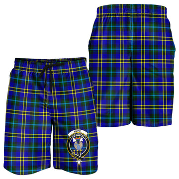Hope Tartan Mens Shorts with Family Crest