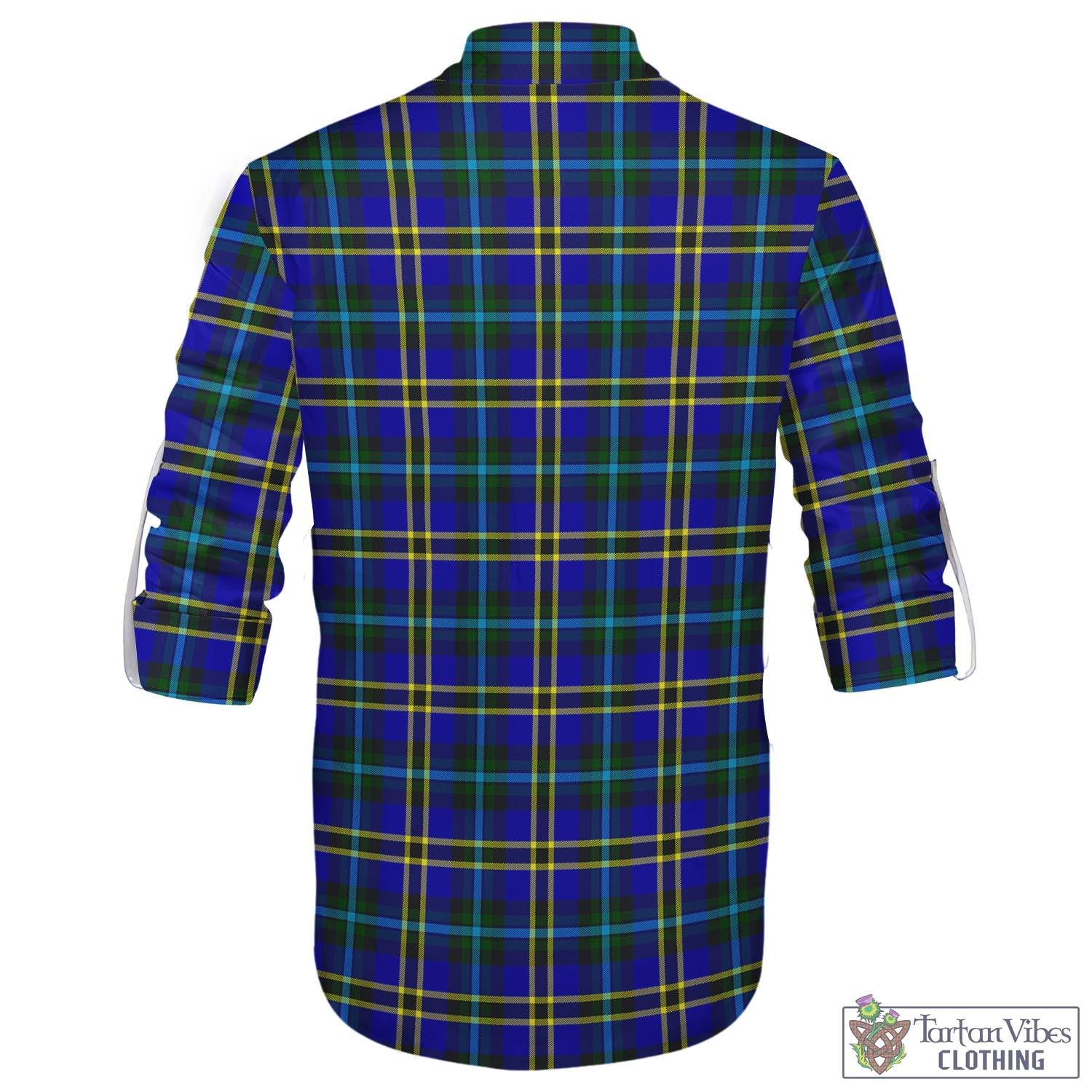 Tartan Vibes Clothing Hope Modern Tartan Men's Scottish Traditional Jacobite Ghillie Kilt Shirt