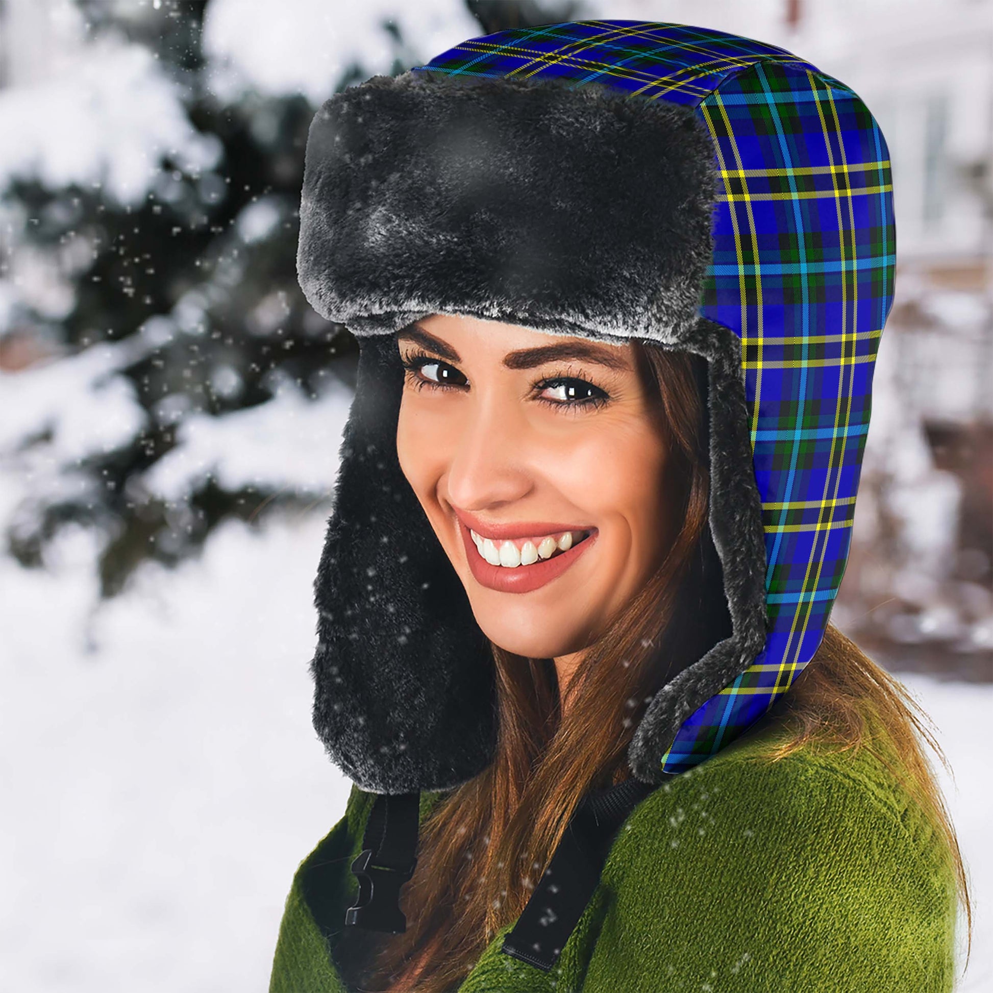 Hope Modern Tartan Winter Trapper Hat - Tartanvibesclothing