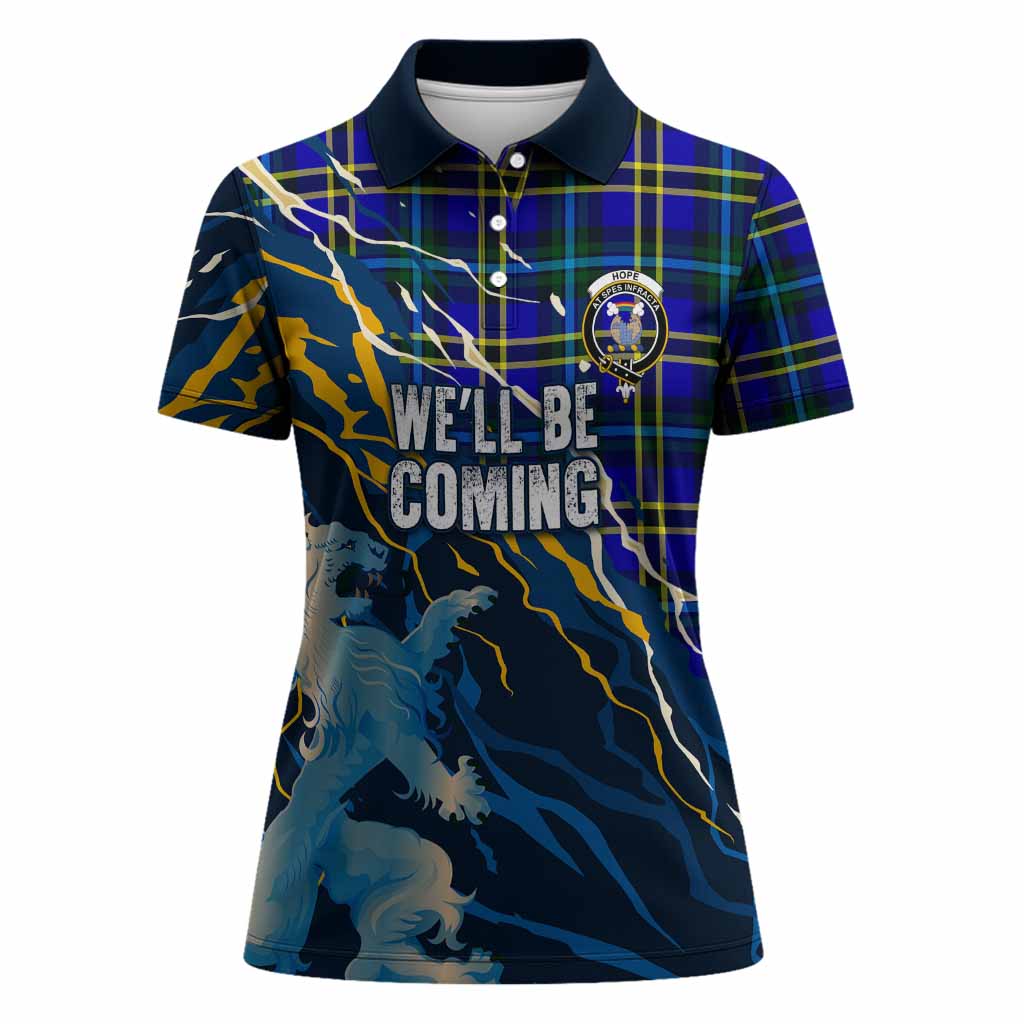 Hope Scotland Tartan Women Polo Shirt WC2026 Football - We'll Be Coming