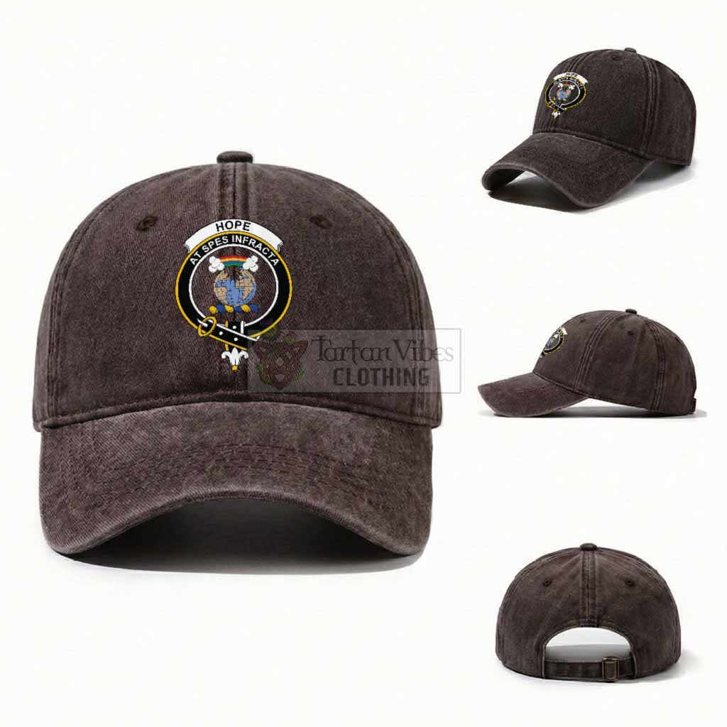 Hope Scottish Clan Crest Washed Baseball Cap