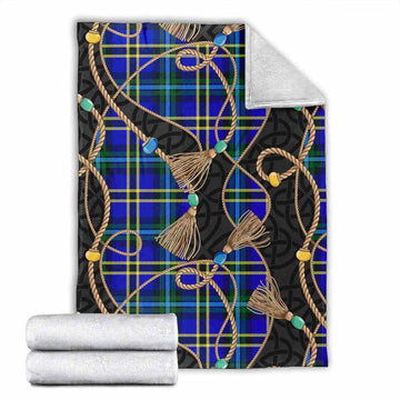 Hope Scottish Tartan Twisted Ropes Stylized Blanket X-Large 59 x 79 inches 150 x 200 cm - Tartan Vibes Clothing