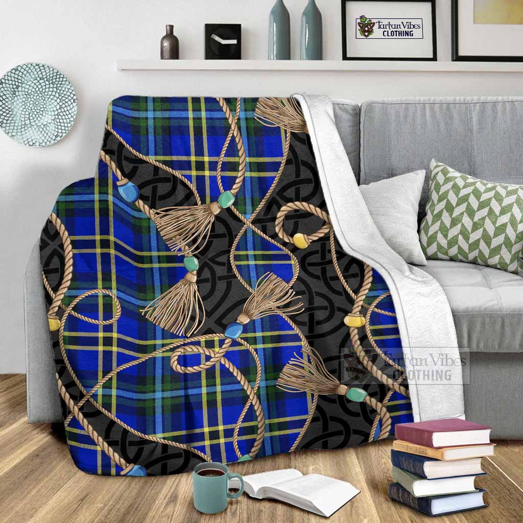 Hope Scottish Tartan Twisted Ropes Stylized Blanket - Tartan Vibes Clothing