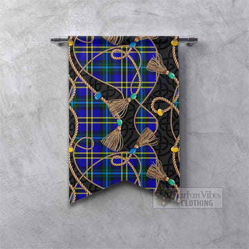 Hope Scottish Tartan Twisted Ropes Stylized Gonfalon