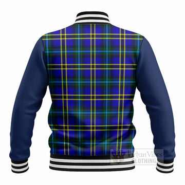Hope Tartan Accent Baseball Jacket with Family Crest