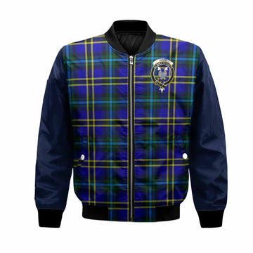 Hope Tartan Accent Bomber Jacket with Family Crest