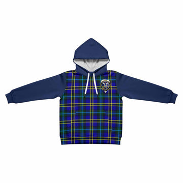 Hope Tartan Accent Kid Hoodie with Family Crest