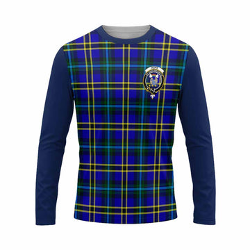 Hope Tartan Accent Long Sleeve T-Shirt with Family Crest