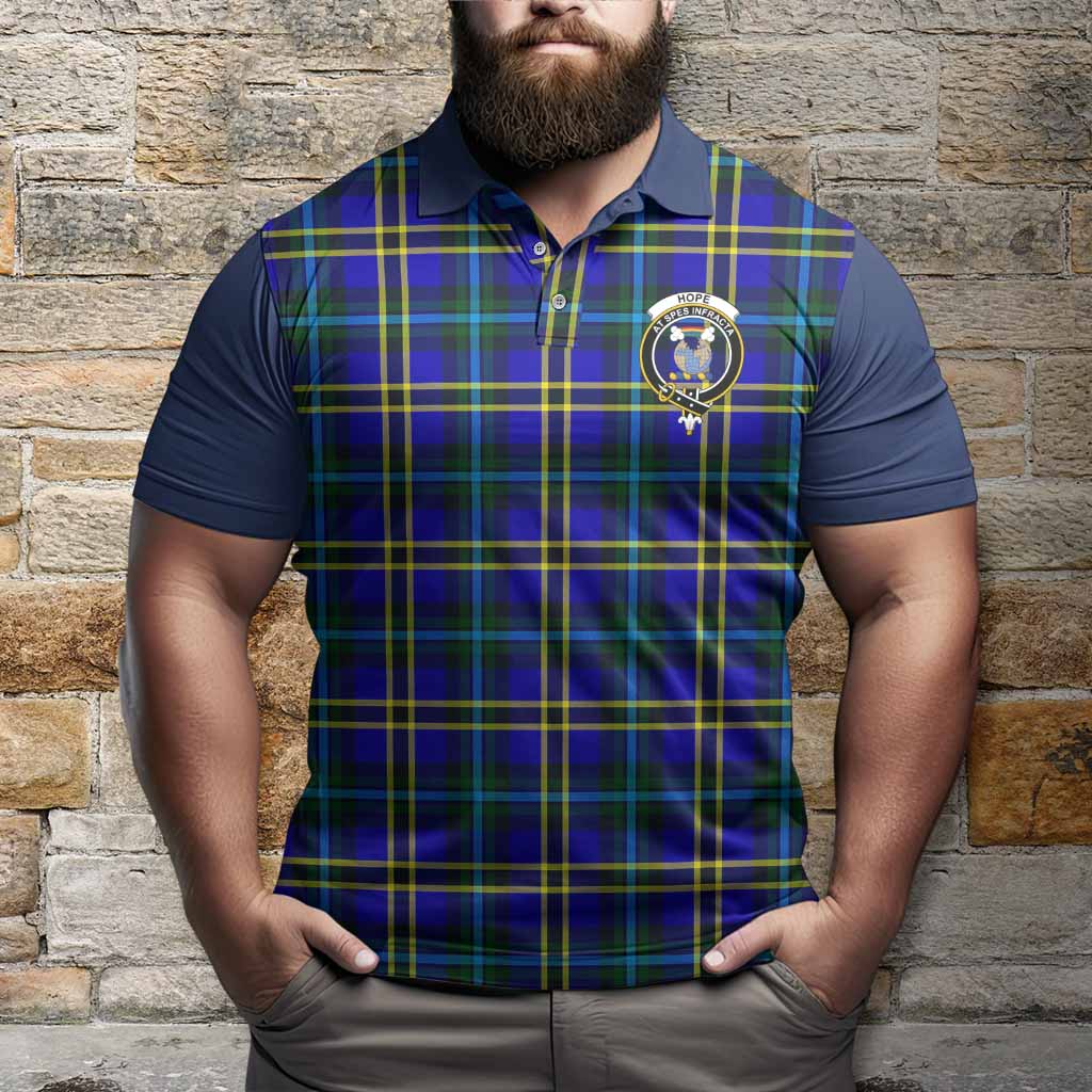 Hope Tartan Accent Polo Shirt with Family Crest