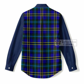 Hope Tartan Accent Women Casual Shirt with Family Crest