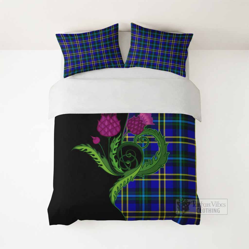 Hope Tartan Bedding Set Traditional Scottish Thistle - Tartan Vibes Clothing