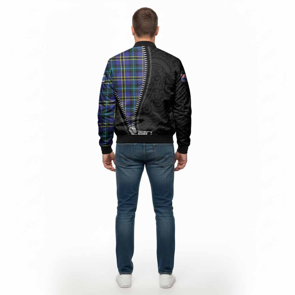 Hope Tartan Bomber Jacket New Zealand Pattern Unique Zipper Stylized
