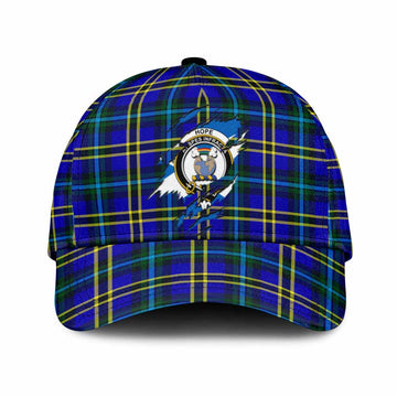 Hope Tartan Classic Cap with Family Crest In Me Style