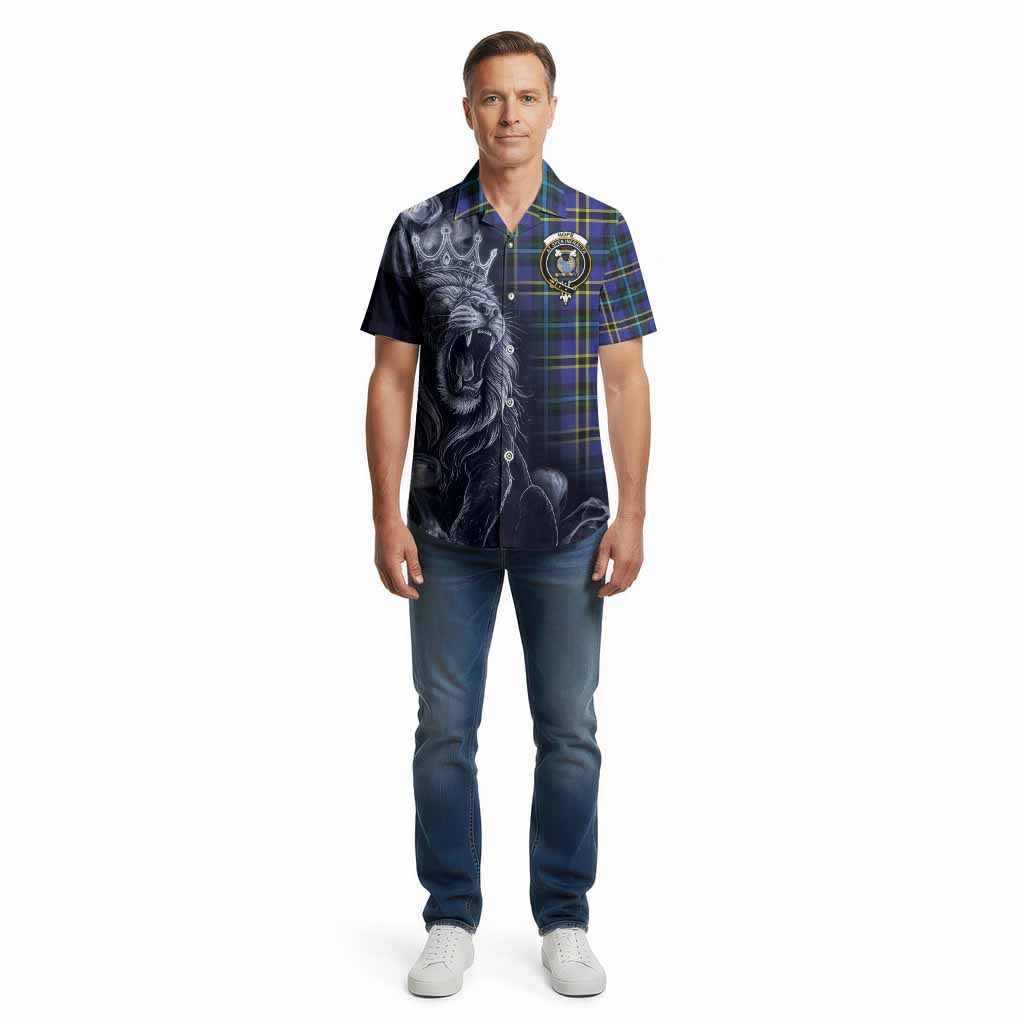 Hope Tartan Cotton Hawaiian Shirt Roaring Lion Heritage