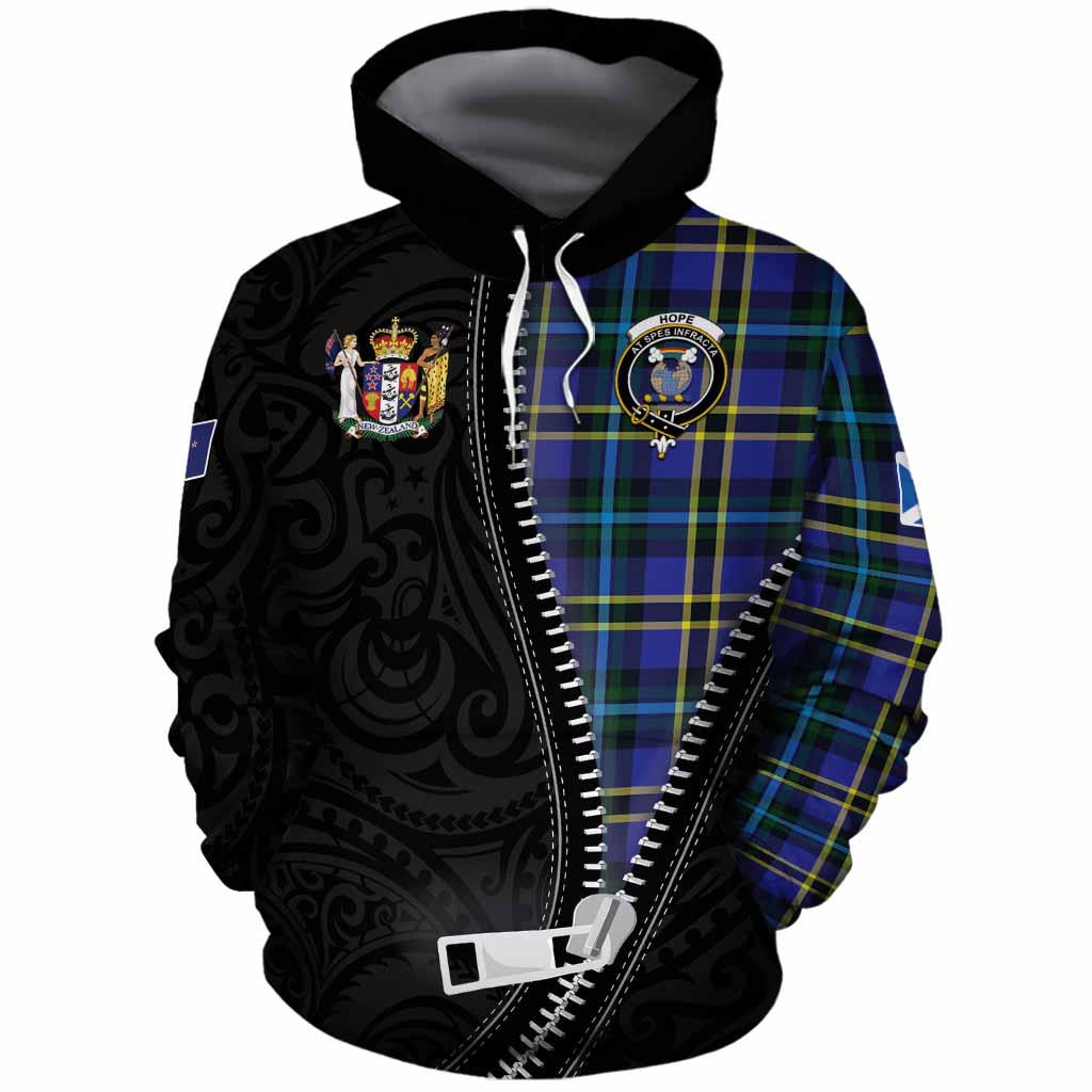 Hope Tartan Cotton Hoodie New Zealand Pattern Unique Zipper Stylized