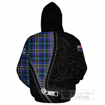 Hope Tartan Cotton Hoodie New Zealand Pattern Unique Zipper Stylized