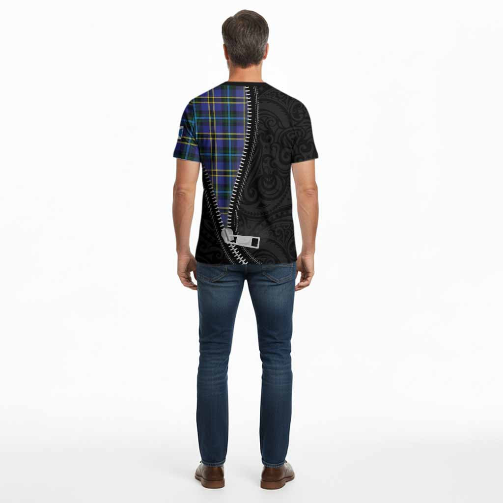 Hope Tartan Cotton T-shirt New Zealand Pattern Unique Zipper Stylized