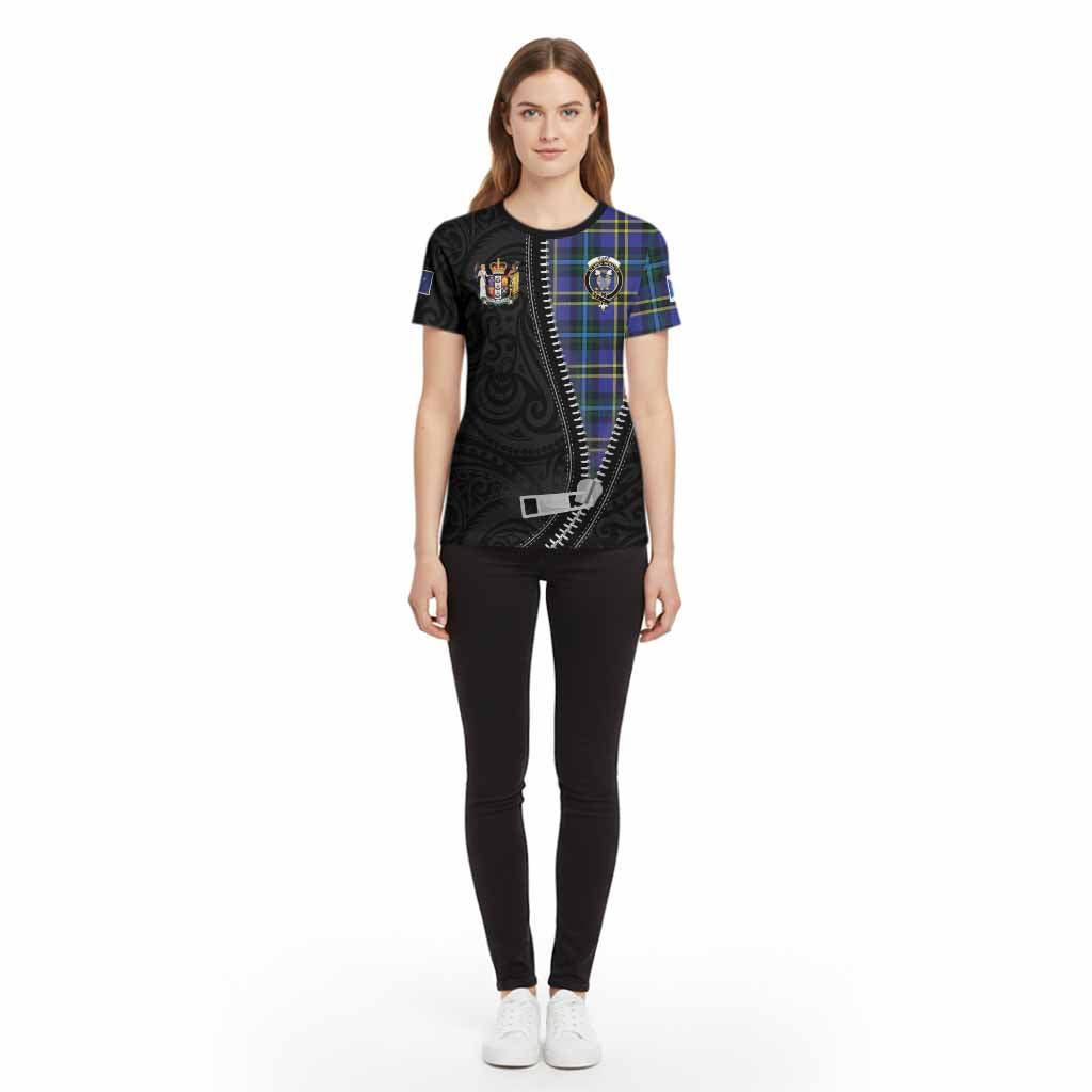 Hope Tartan Cotton T-shirt New Zealand Pattern Unique Zipper Stylized