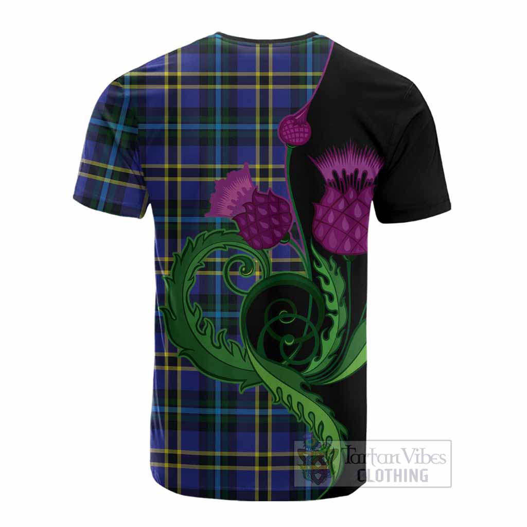 Hope Tartan Cotton T-shirt Traditional Scottish Thistle