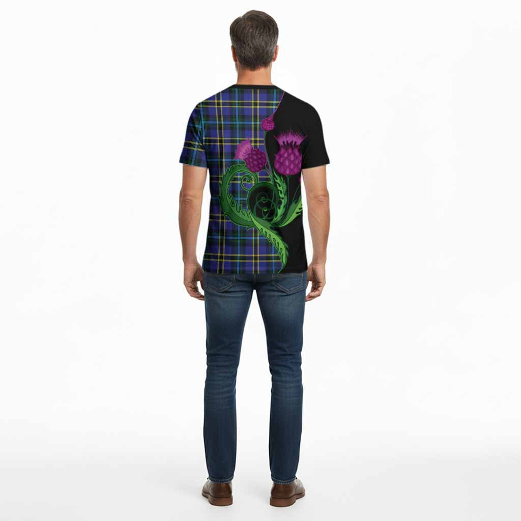 Hope Tartan Cotton T-shirt Traditional Scottish Thistle
