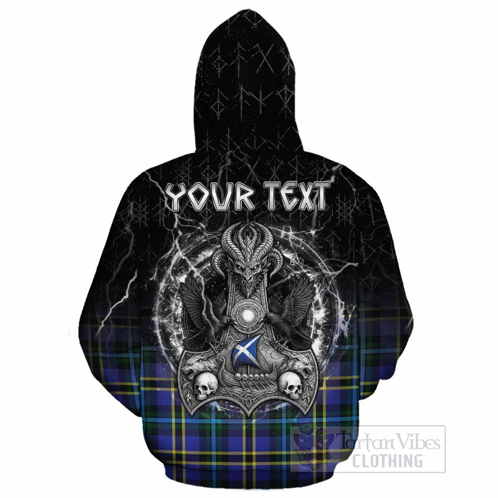 Hope Tartan Crest Cotton Hoodie Celtic Odin's Raven Legacy