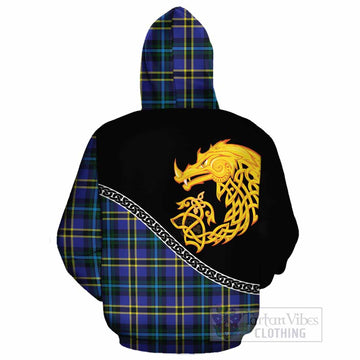 Hope Tartan Crest Cotton Hoodie Legendary Dragon Knot Half Style