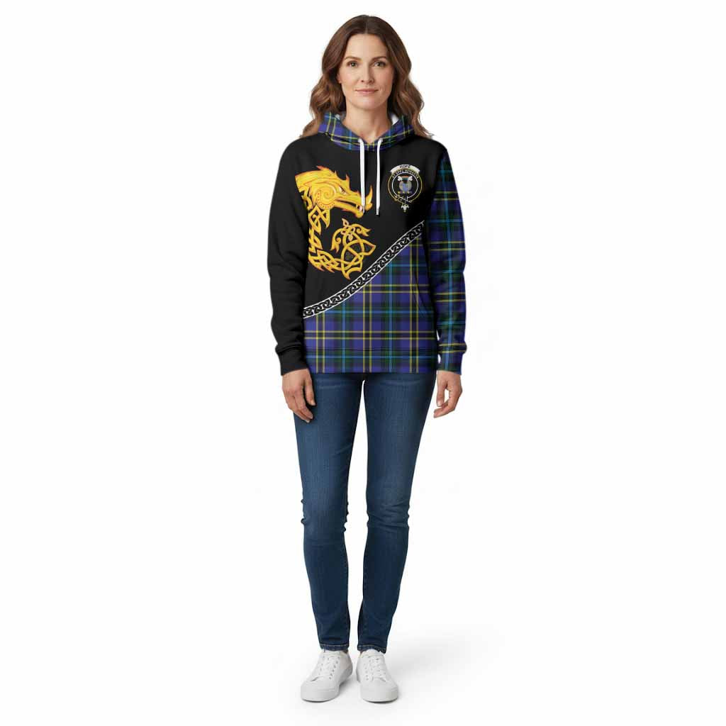 Hope Tartan Crest Cotton Hoodie Legendary Dragon Knot Half Style
