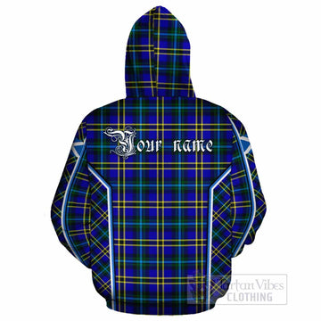 Hope Tartan Crest Cotton Hoodie Scotland Coat of Arm Flag Style - Tartan Vibes Clothing