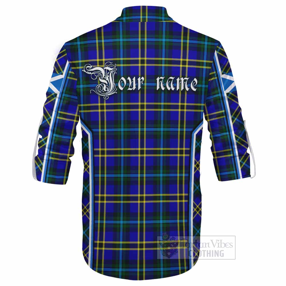 Hope Tartan Crest Ghillie Kilt Shirt Scotland Coat of Arm Flag Style - Tartan Vibes Clothing