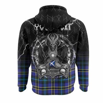 Hope Tartan Crest Hoodie Celtic Odin's Raven Legacy