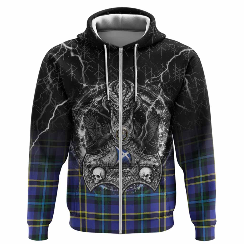 Hope Tartan Crest Hoodie Celtic Odin's Raven Legacy
