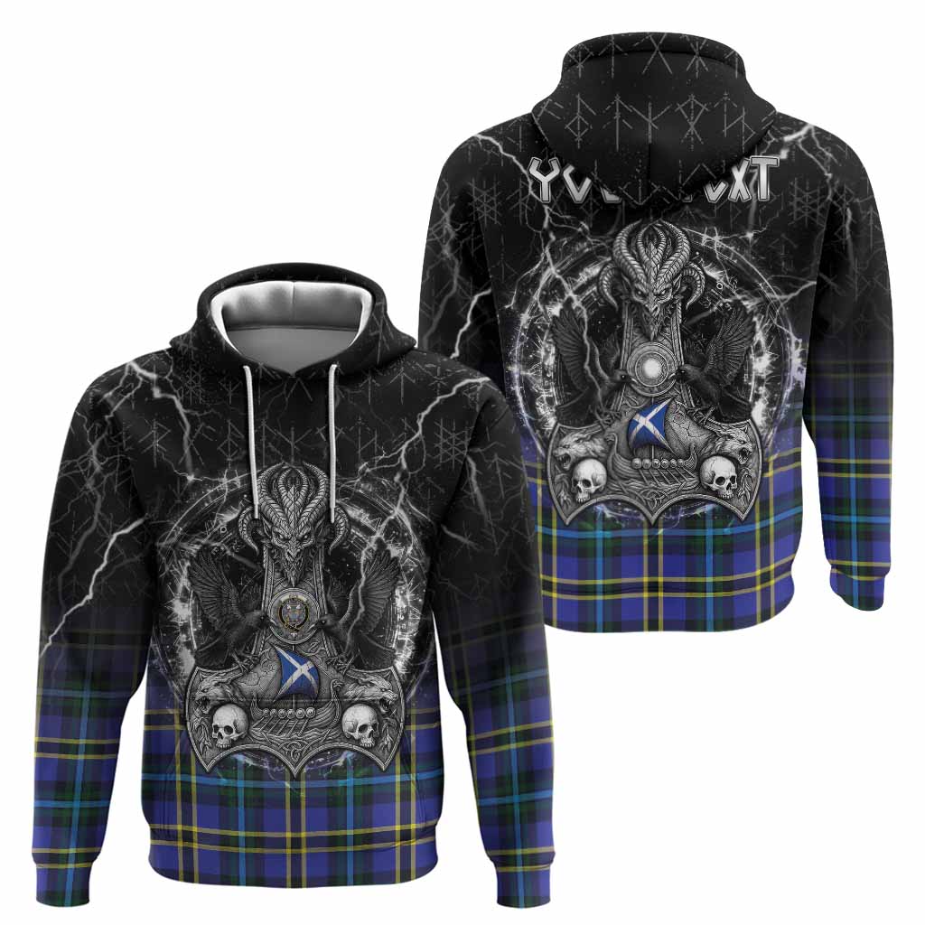 Hope Tartan Crest Hoodie Celtic Odin's Raven Legacy