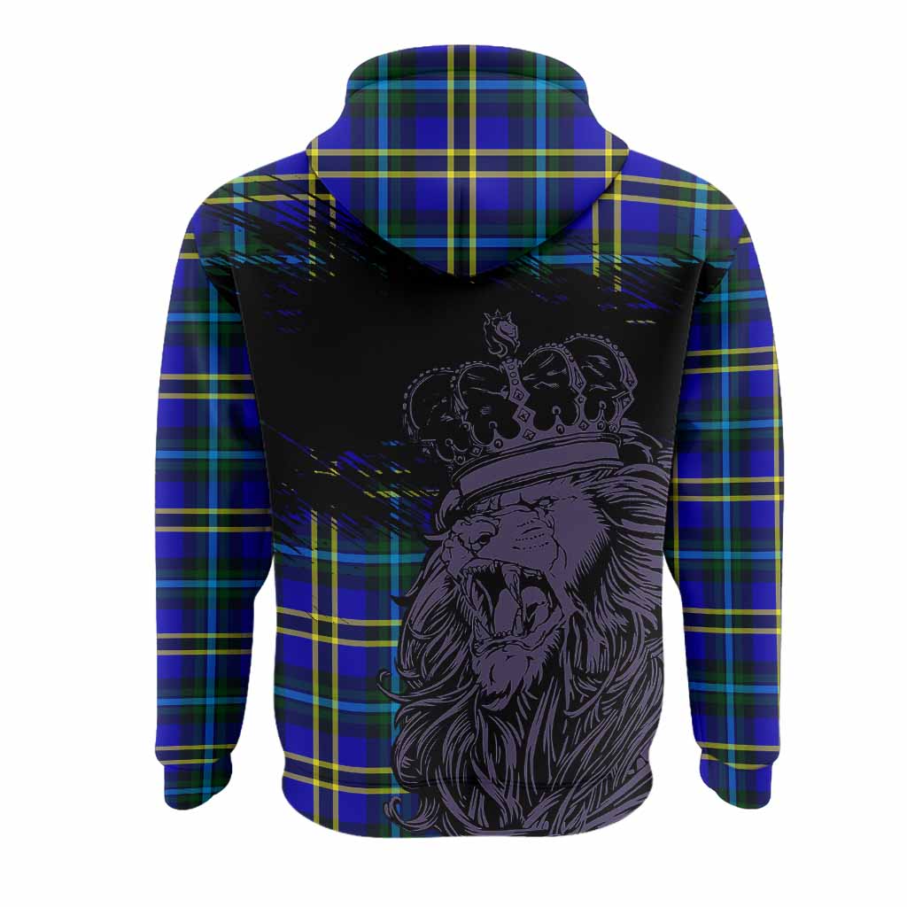 Hope Tartan Crest Hoodie Crowned Lion Heritage Style