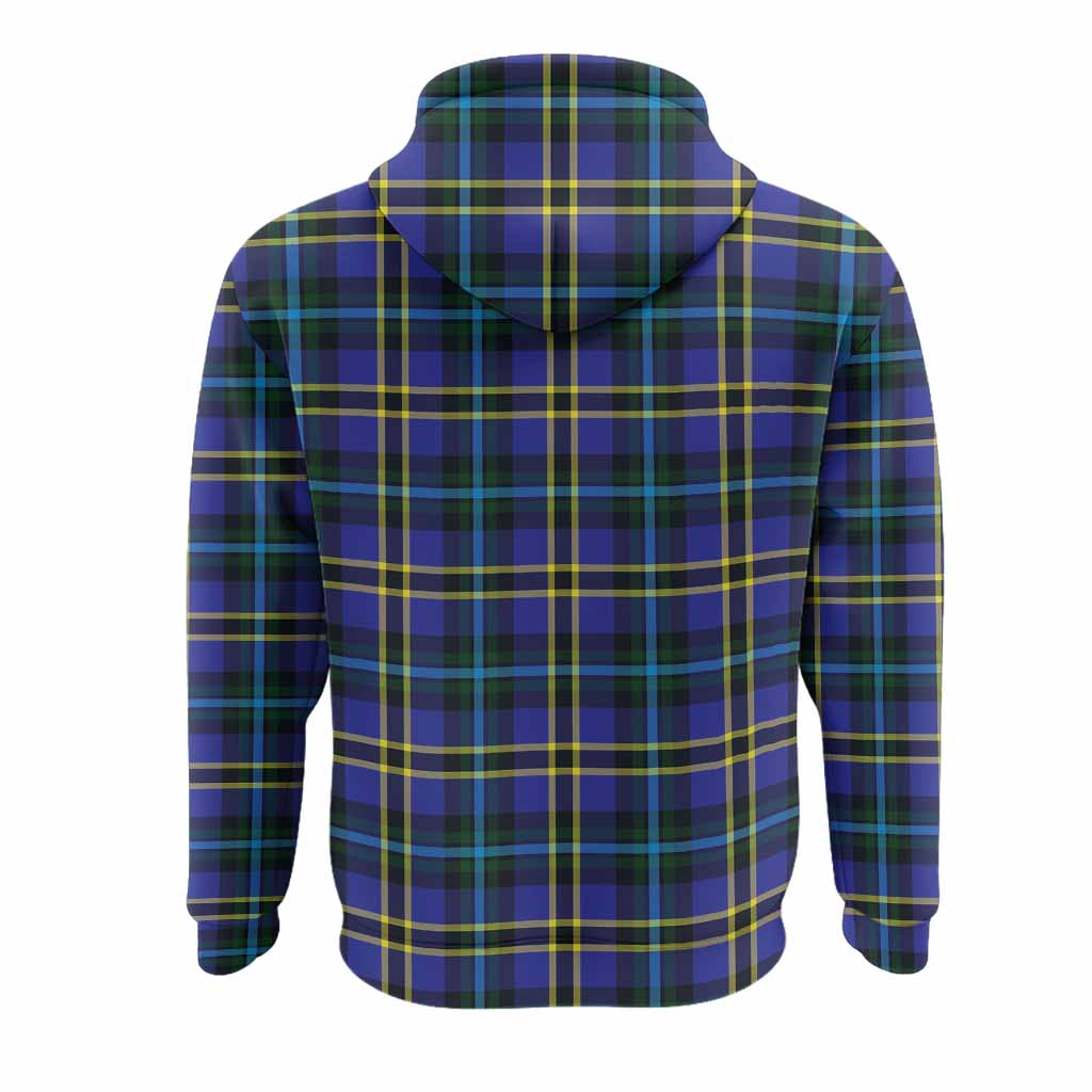 Hope Tartan Crest Hoodie Ferocious Lion Style