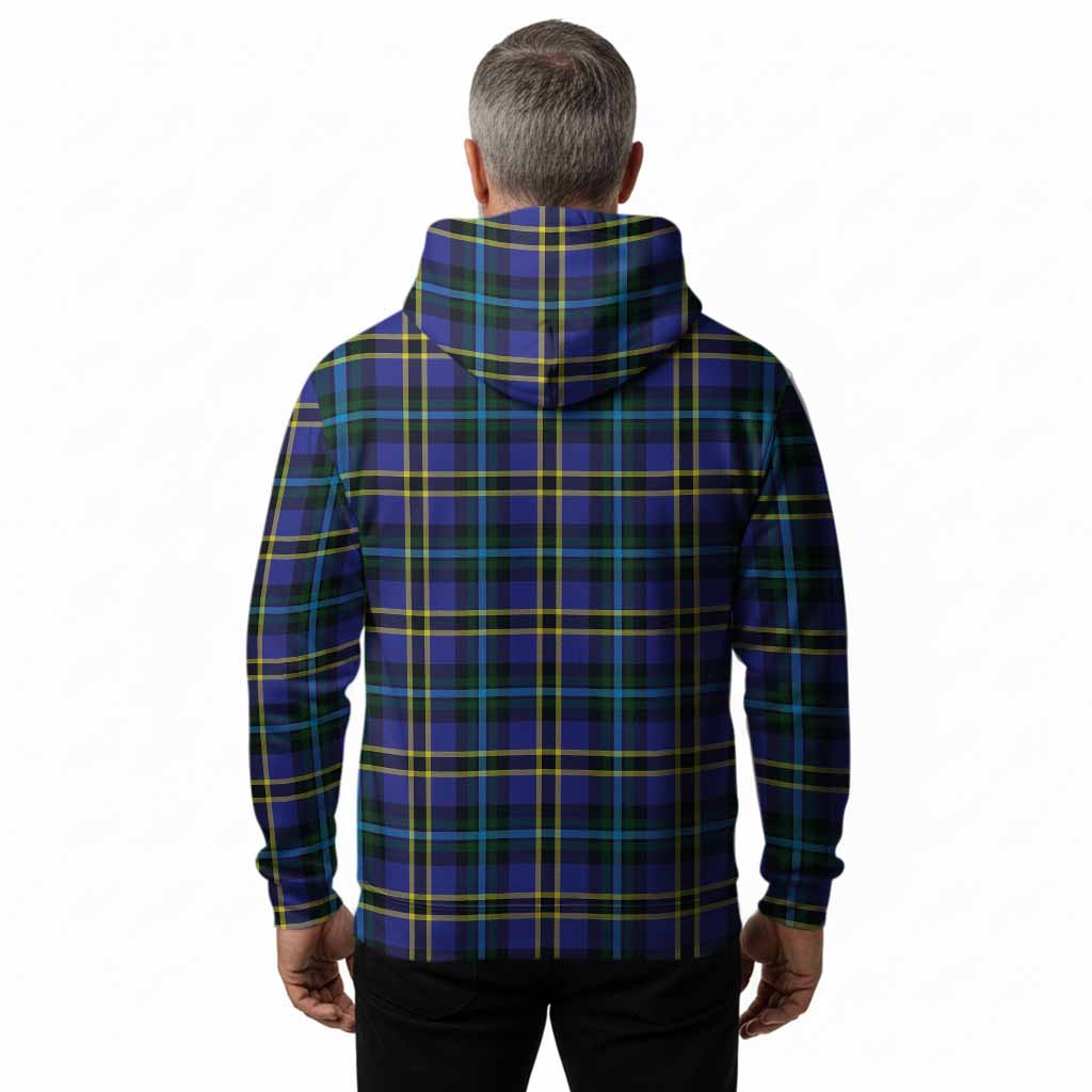 Hope Tartan Crest Hoodie Ferocious Lion Style