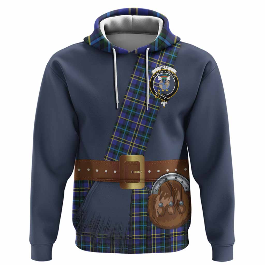 Hope Tartan Crest Hoodie Kilt Costume Style