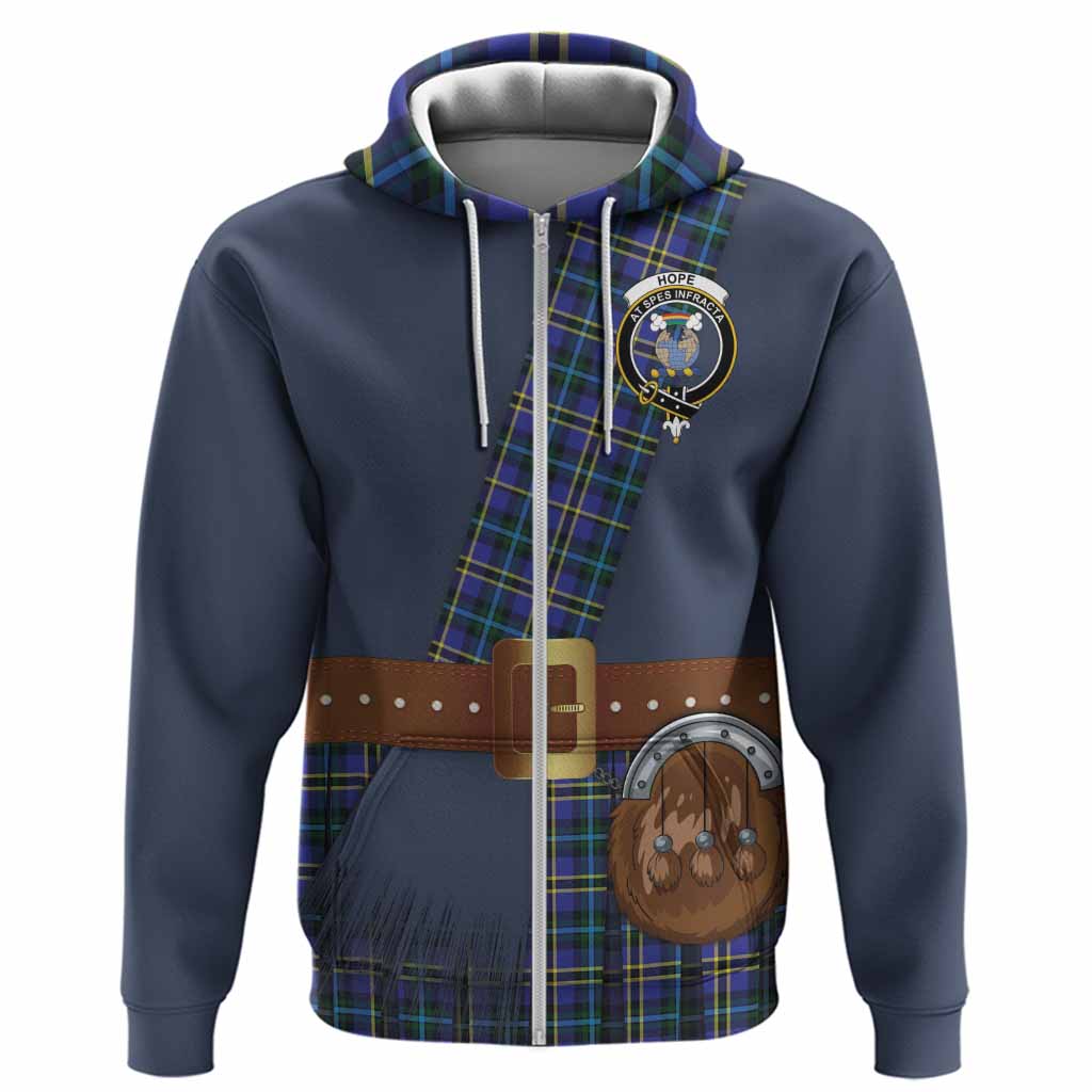 Hope Tartan Crest Hoodie Kilt Costume Style