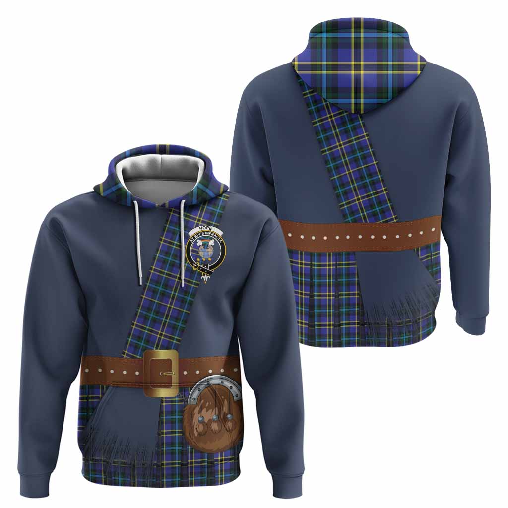 Hope Tartan Crest Hoodie Kilt Costume Style
