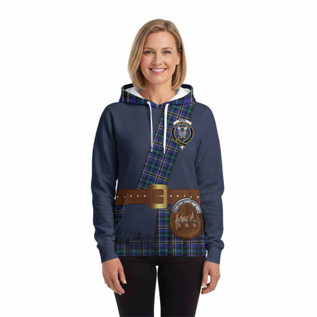 Hope Tartan Crest Hoodie Kilt Costume Style