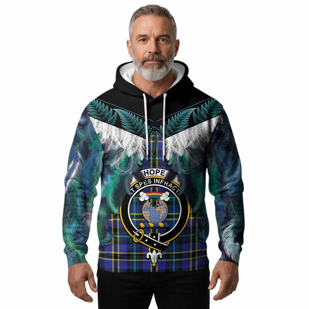 Hope Tartan Crest Hoodie New Zealand Maori Korowai Cloak