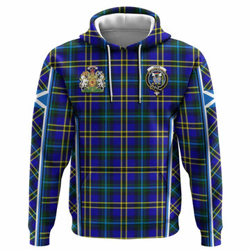 Hope Tartan Crest Hoodie Scotland Coat of Arm Flag Style