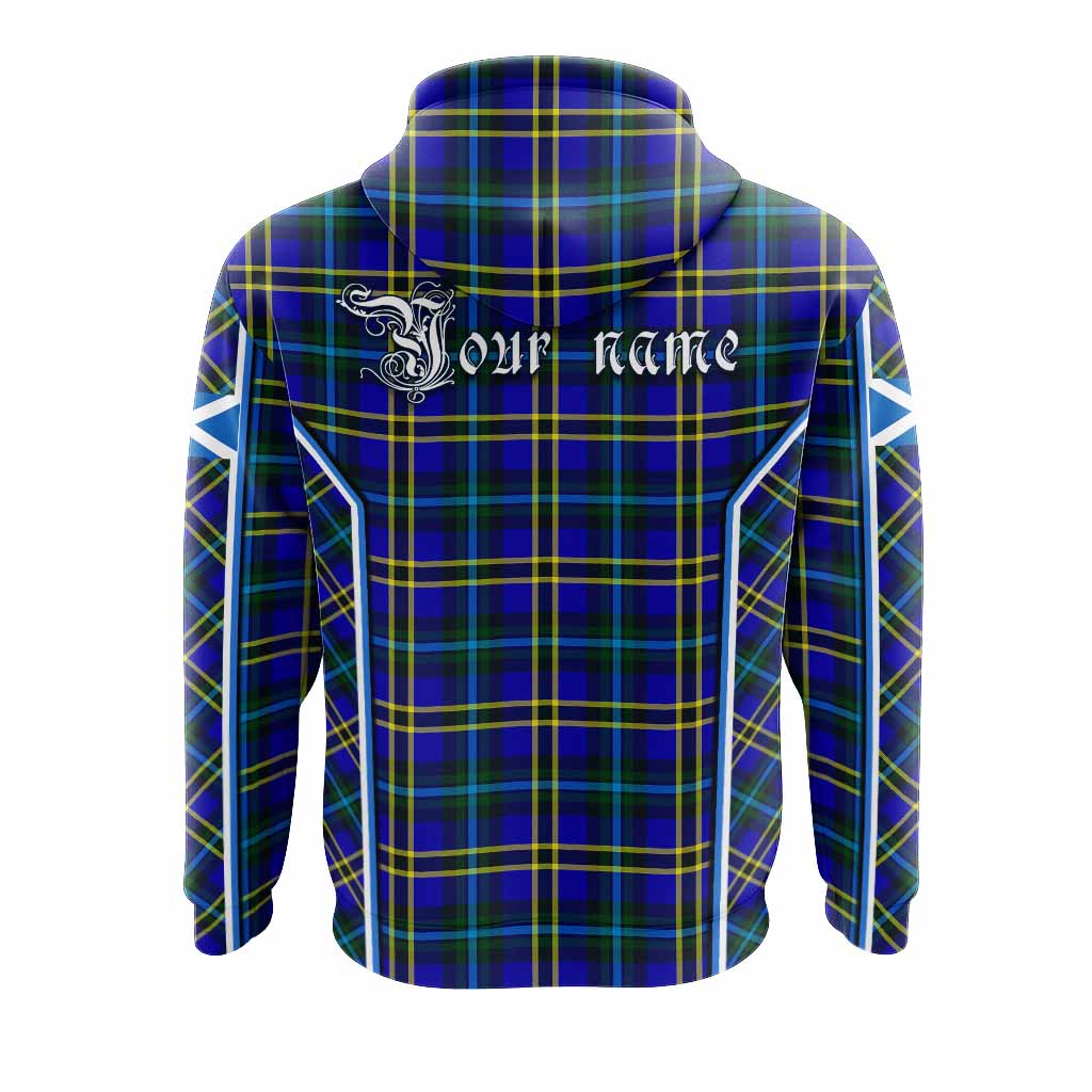 Hope Tartan Crest Hoodie Scotland Coat of Arm Flag Style - Tartan Vibes Clothing