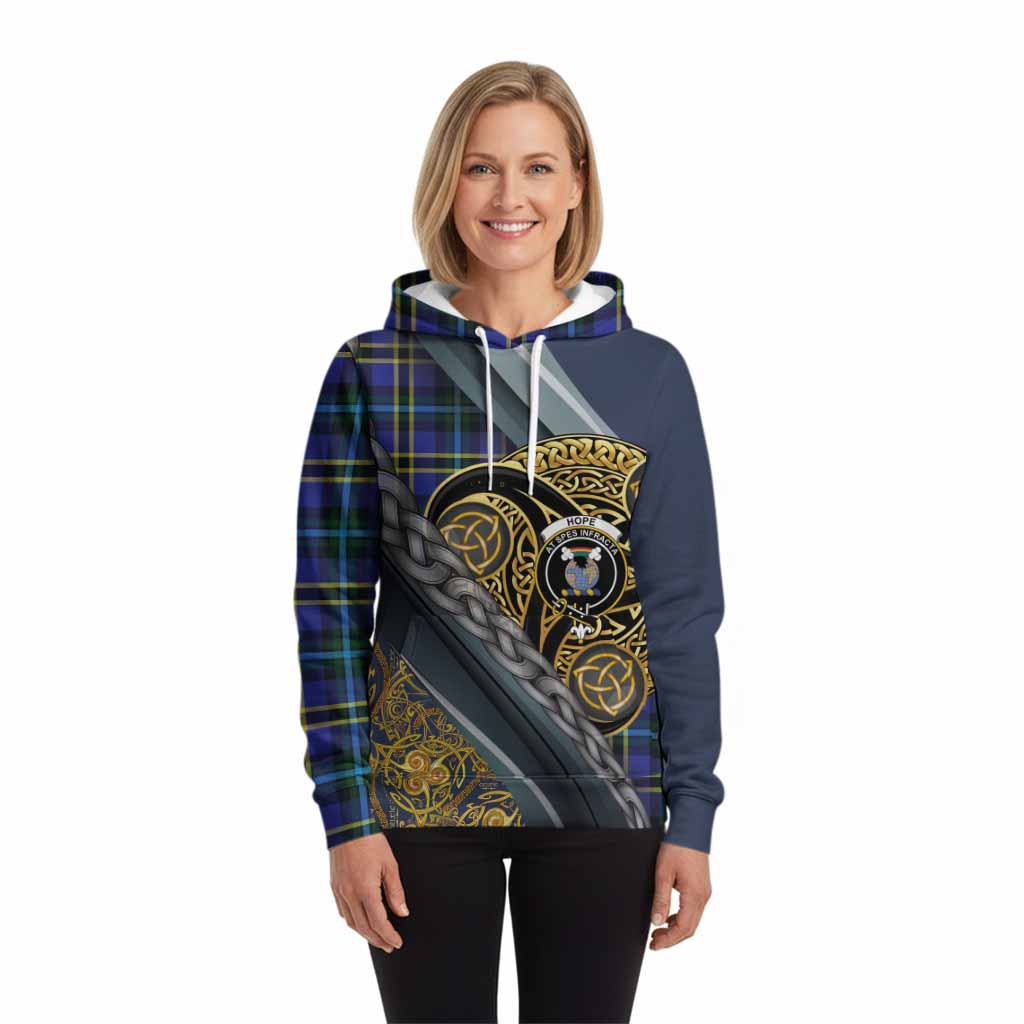 Hope Tartan Crest Hoodie Scottish Triskele Celtic
