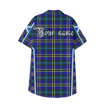 Hope Tartan Crest Kid Hawaiian Shirt Scotland Coat of Arm Flag Style - Tartan Vibes Clothing